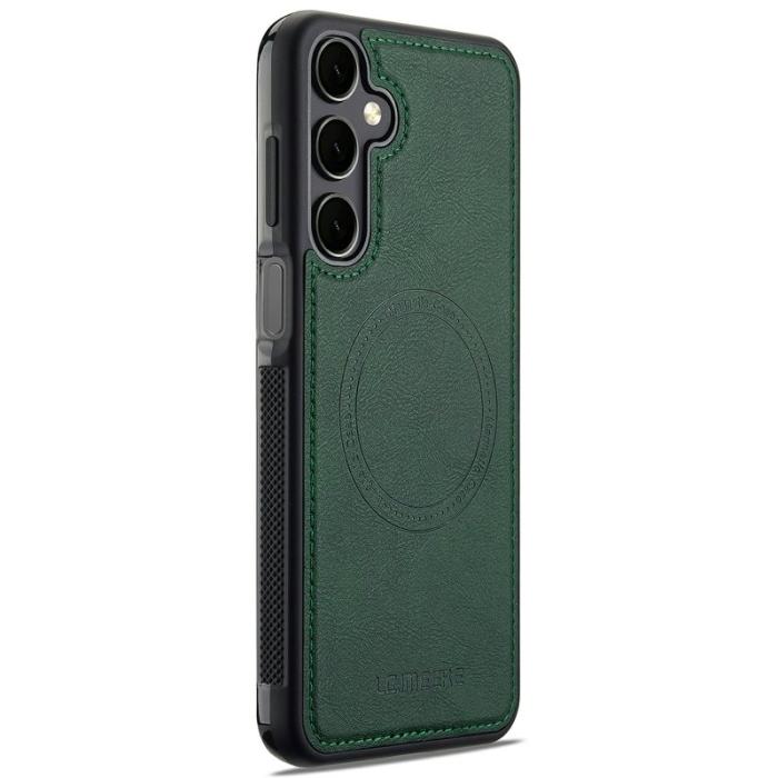 LC.imeeke - LC.IMEEKE Samsung Galaxy S24 Fodral - Äkta läder - Grön