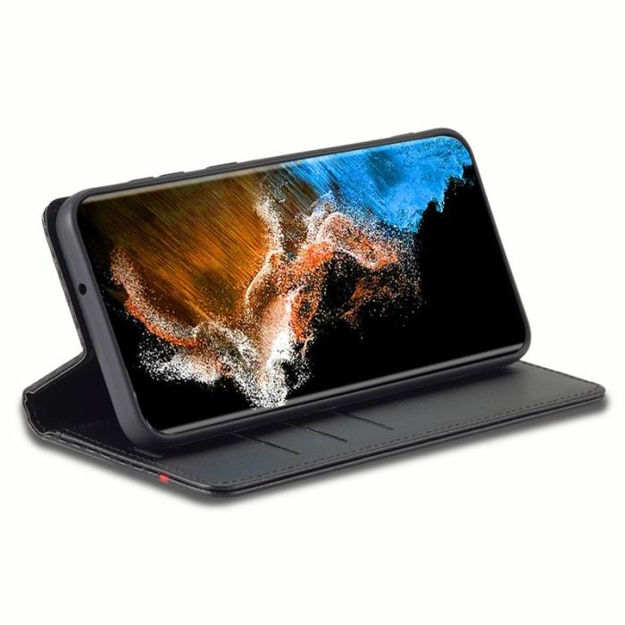 LC.imeeke - LC.IMEEKE Samsung Galaxy S24+ Fodral Äkta läder - Vit