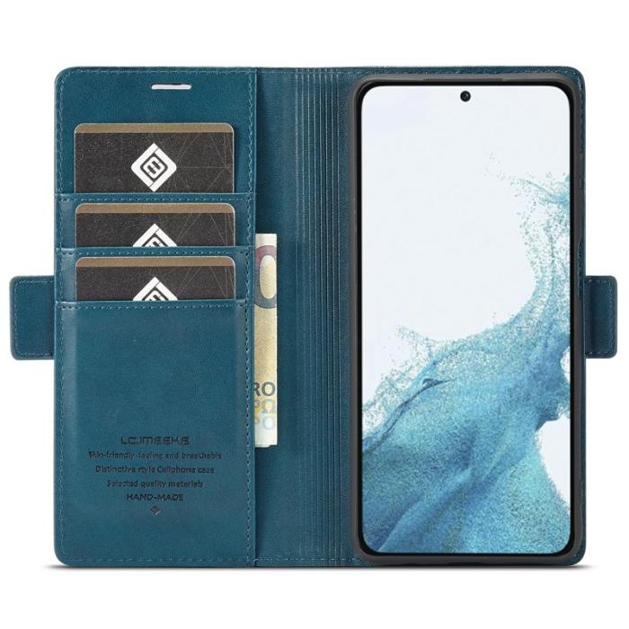 LC.imeeke - LC.IMEEKE Samsung Galaxy S24 Fodral PU Läder - Blå