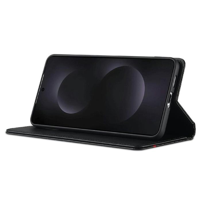 LC.imeeke - LC.IMEEKE Samsung Galaxy S25 Edge Fodral Äkta läder - Vit