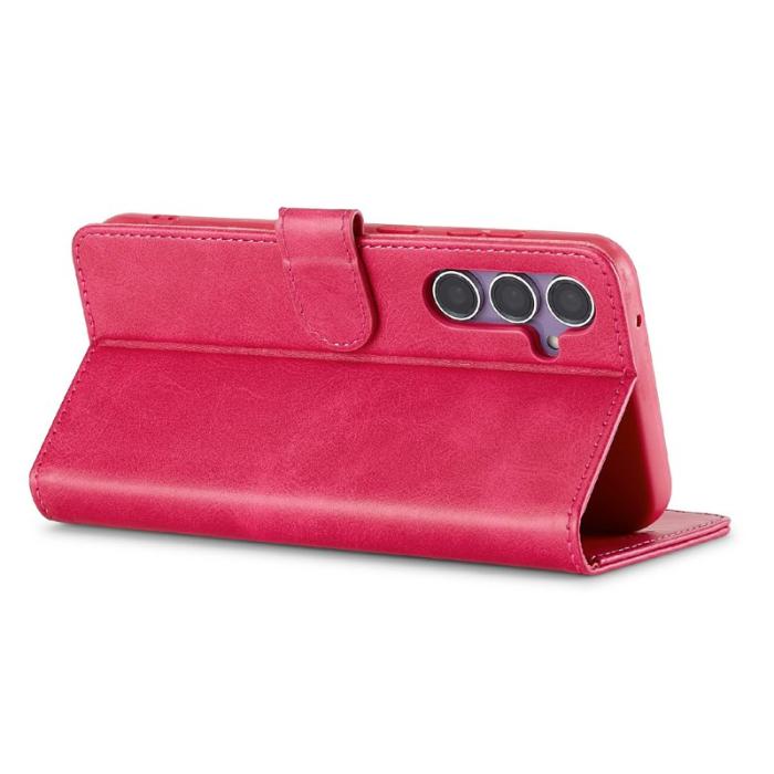 LC.imeeke - LC.IMEEKE Samsung Galaxy S25 FE Fodral PU Läder - Rosa