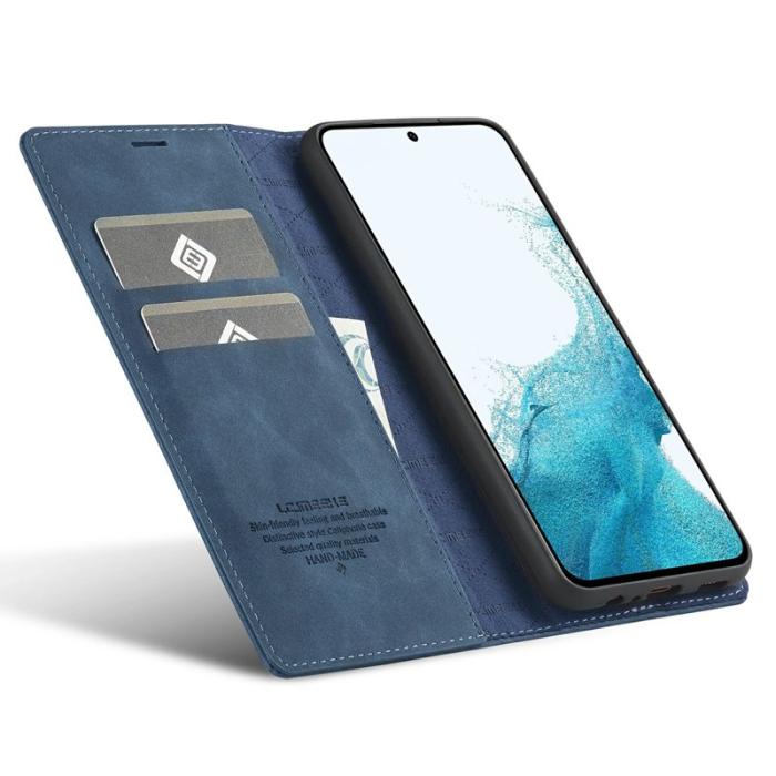 LC.imeeke - LC.IMEEKE Samsung Galaxy S25 FE Fodral Wallet Mikrofiber - Blå