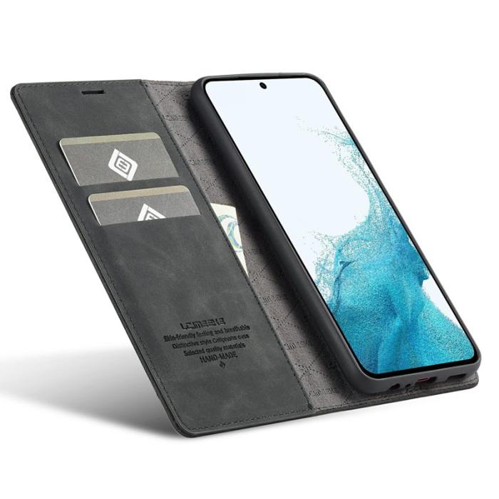 LC.imeeke - LC.IMEEKE Samsung Galaxy S25 FE Fodral Wallet Mikrofiber - Svart