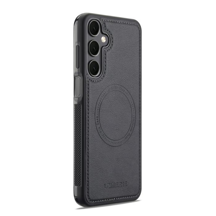 LC.imeeke - LC.IMEEKE Samsung Galaxy S25 Fodral - Äkta läder - Svart