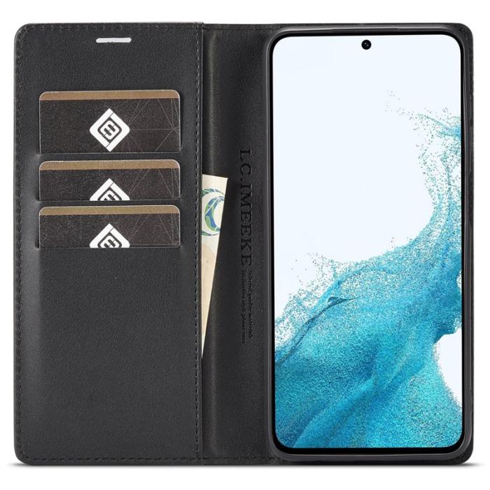 LC.imeeke - LC.IMEEKE Samsung Galaxy S25+ Fodral Äkta läder - Vit