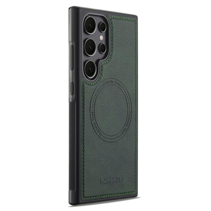LC.imeeke - LC.IMEEKE Samsung Galaxy S25 Ultra Fodral Äkta läder - Grön