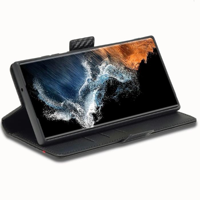 LC.imeeke - LC.IMEEKE Samsung Galaxy S25 Ultra Fodral Äkta läder - Vit