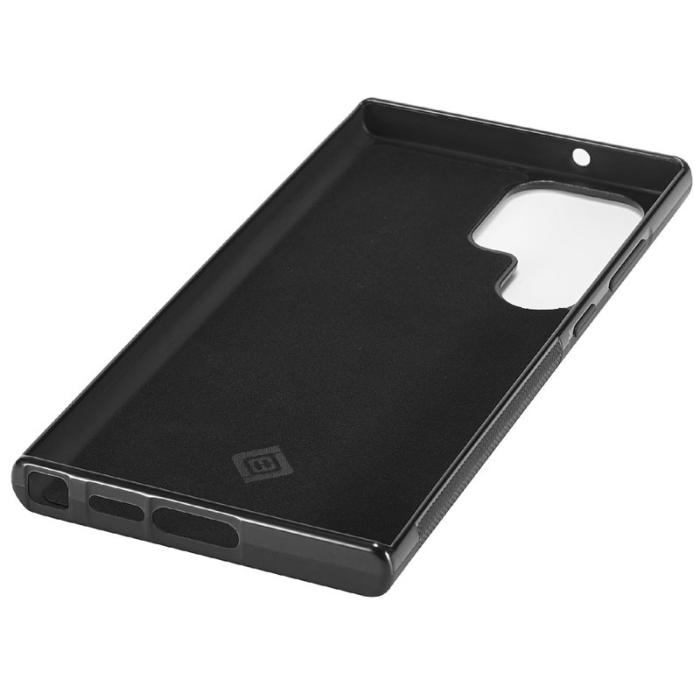 LC.imeeke - LC.IMEEKE Samsung Galaxy S25 Ultra Fodral - Kolfiber Läder - Svart