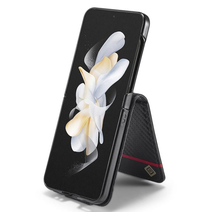 LC.imeeke - LC.IMEEKE Samsung Galaxy Z Flip3 5G Fodral PU Läder - Vit