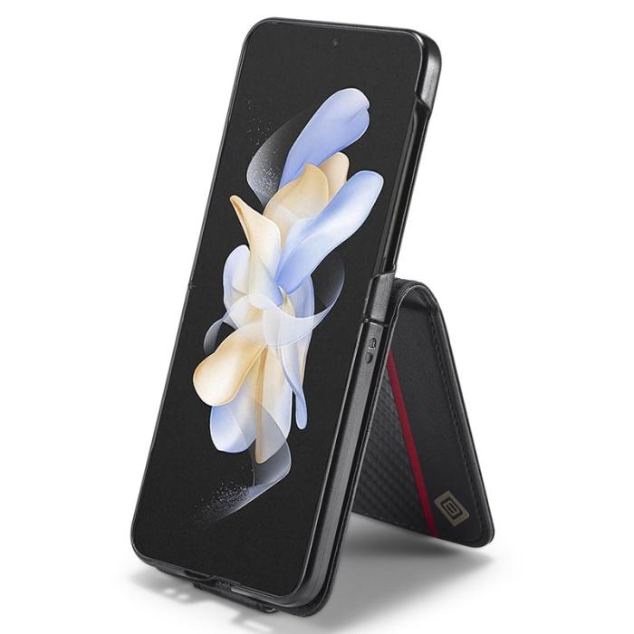 LC.imeeke - LC.IMEEKE Samsung Galaxy Z Flip3 Fodral PU Läder - Svart