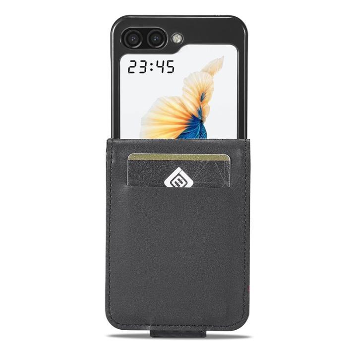 LC.imeeke - LC.IMEEKE Samsung Galaxy Z Flip5 Fodral Äkta läder - Vit