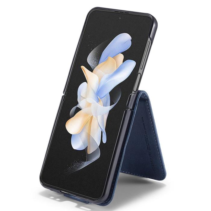 LC.imeeke - LC.IMEEKE Samsung Galaxy Z Flip5 Fodral PU Läder - Blå