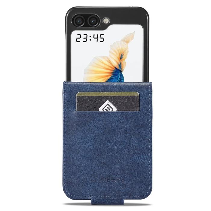 LC.imeeke - LC.IMEEKE Samsung Galaxy Z Flip5 Fodral PU Läder - Blå