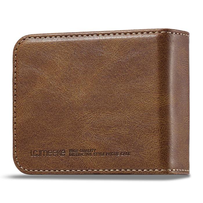 LC.imeeke - LC.IMEEKE Samsung Galaxy Z Flip5 Fodral PU Läder - Brun