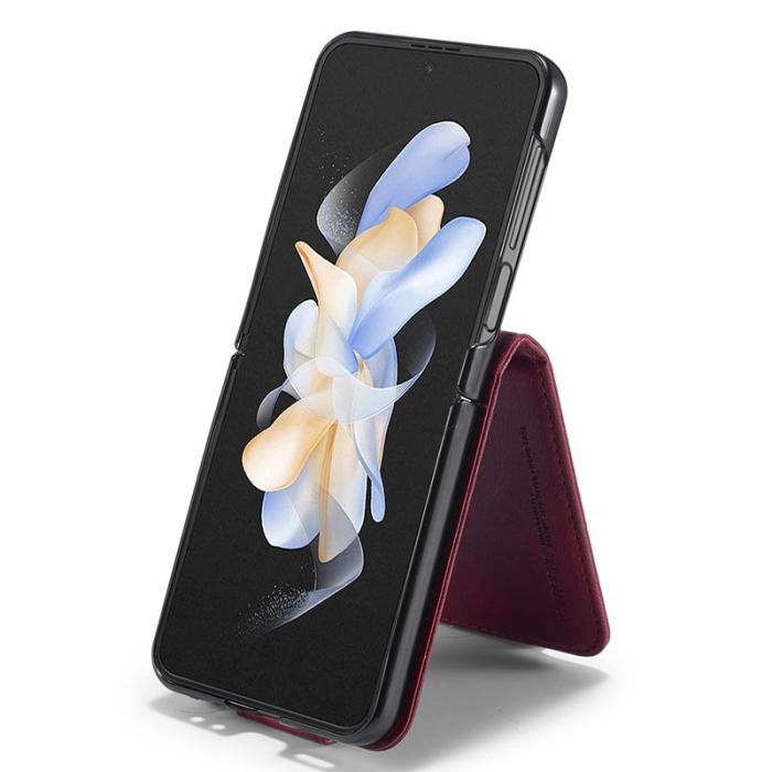 LC.imeeke - LC.IMEEKE Samsung Galaxy Z Flip5 Fodral PU Läder - Röd