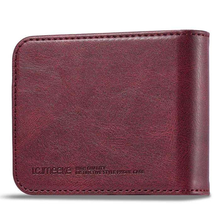 LC.imeeke - LC.IMEEKE Samsung Galaxy Z Flip5 Fodral PU Läder - Röd