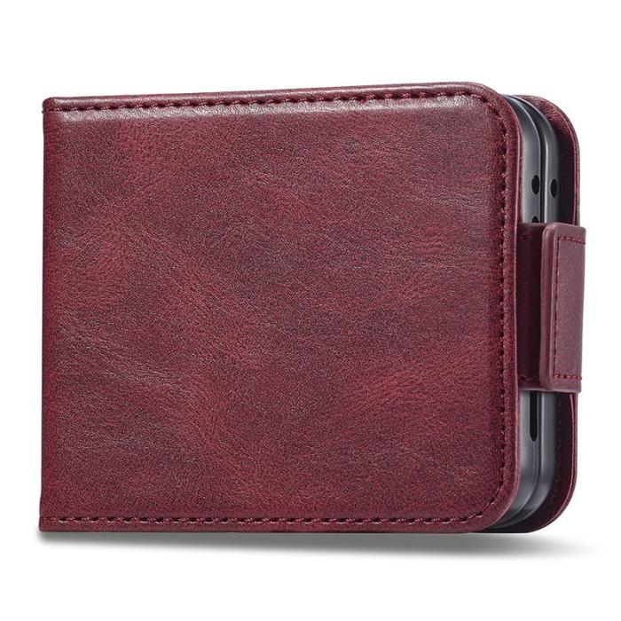 LC.imeeke - LC.IMEEKE Samsung Galaxy Z Flip5 Fodral PU Läder - Röd