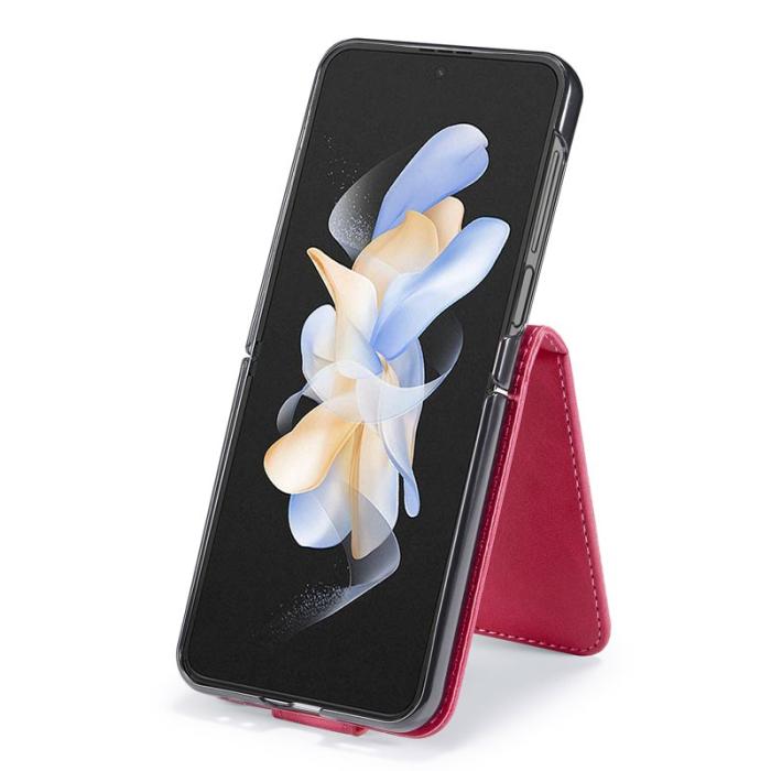 LC.imeeke - LC.IMEEKE Samsung Galaxy Z Flip5 Fodral PU Läder - Rosa