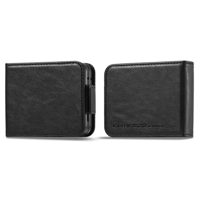 LC.imeeke - LC.IMEEKE Samsung Galaxy Z Flip5 Fodral PU Läder - Svart