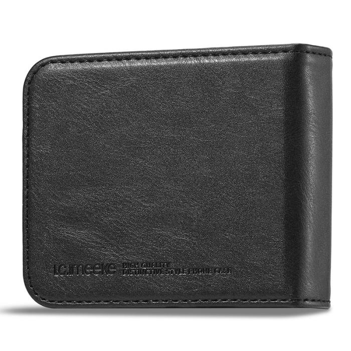 LC.imeeke - LC.IMEEKE Samsung Galaxy Z Flip5 Fodral PU Läder - Svart