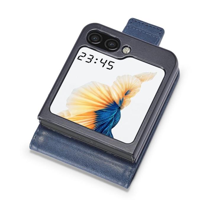 LC.imeeke - LC.IMEEKE Samsung Galaxy Z Flip7 FE Fodral PU Läder - Blå