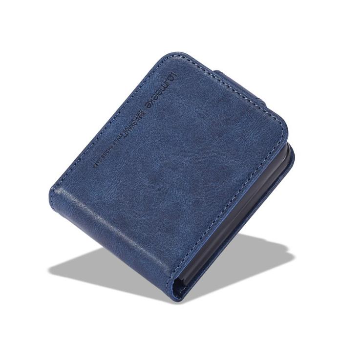 LC.imeeke - LC.IMEEKE Samsung Galaxy Z Flip7 FE Fodral PU Läder - Blå