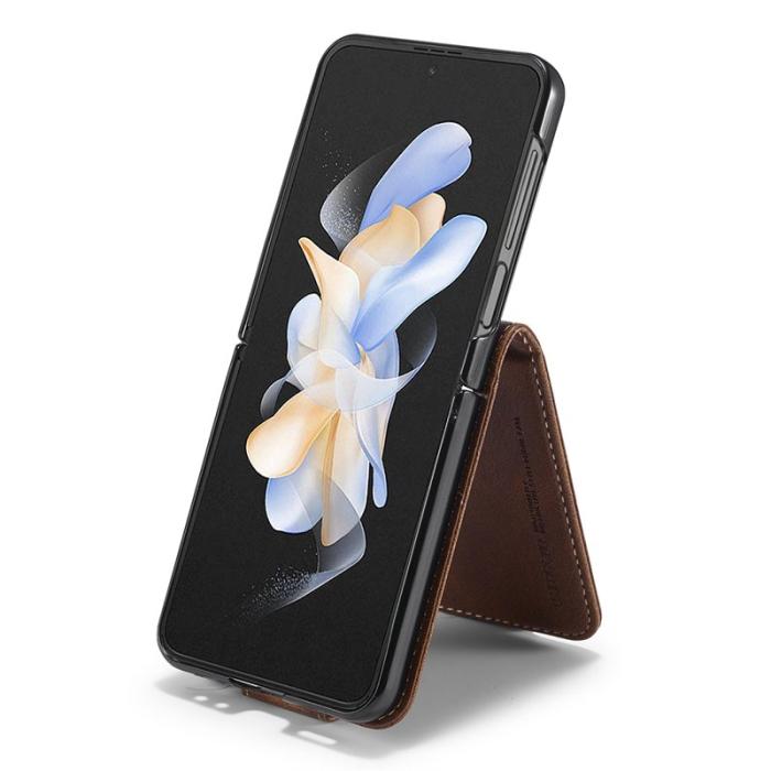 LC.imeeke - LC.IMEEKE Samsung Galaxy Z Flip7 FE Fodral PU Läder - Brun