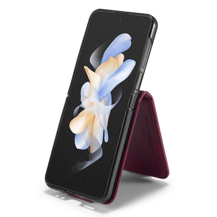 LC.imeeke - LC.IMEEKE Samsung Galaxy Z Flip7 FE Fodral PU Läder - Röd