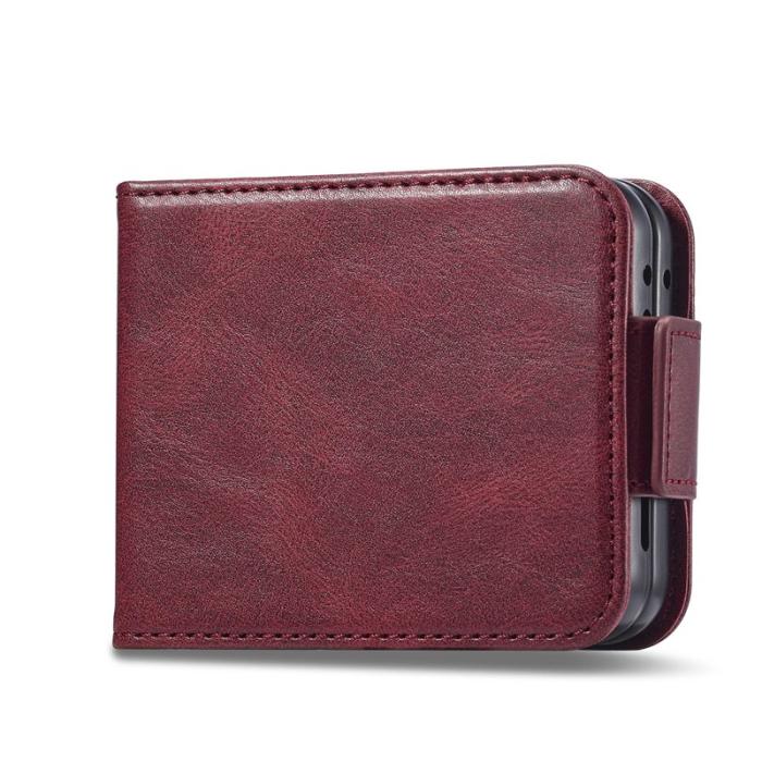 LC.imeeke - LC.IMEEKE Samsung Galaxy Z Flip7 FE Fodral PU Läder - Röd