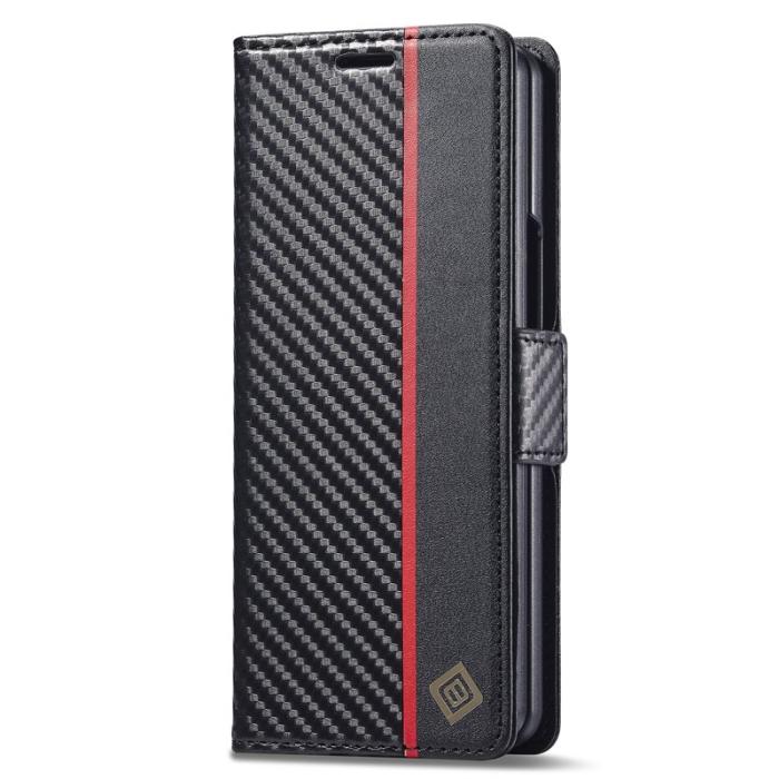 LC.imeeke - LC.IMEEKE Samsung Galaxy Z Fold4 5G Fodral Äkta läder - Vit