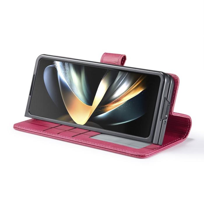 LC.imeeke - LC.IMEEKE Samsung Galaxy Z Fold5 Fodral Äkta läder - Rosa