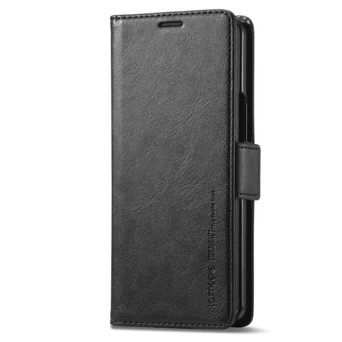 LC.imeeke - LC.IMEEKE Samsung Galaxy Z Fold5 Fodral Wallet PU Läder - Svart
