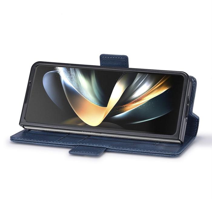 LC.imeeke - LC.IMEEKE Samsung Galaxy Z Fold6 Plånboksfodral Konstläder - Blå
