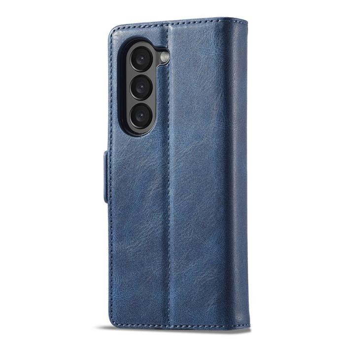 LC.imeeke - LC.IMEEKE Samsung Galaxy Z Fold6 Plånboksfodral Konstläder - Blå