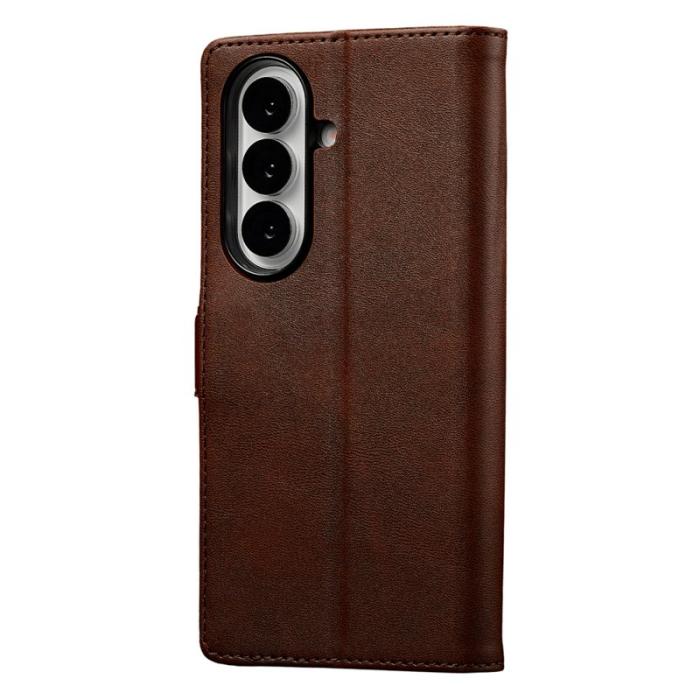 LC.imeeke - LC.IMEEKE Samsung Galaxy Z Fold7 Fodral Äkta läder - Brun