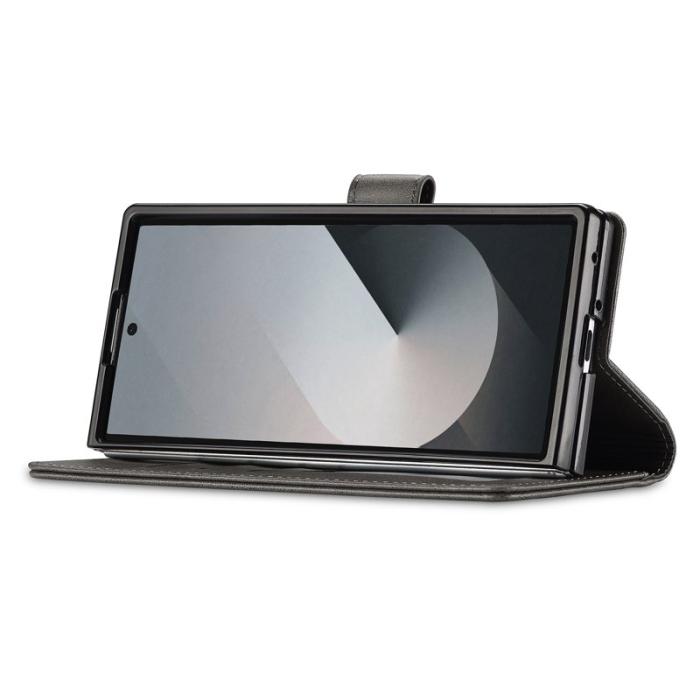 LC.imeeke - LC.IMEEKE Samsung Galaxy Z Fold7 Fodral Äkta läder - Grå