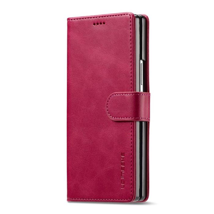 LC.imeeke - LC.IMEEKE Samsung Galaxy Z Fold7 Fodral PU Läder - Rosa