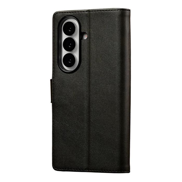 LC.imeeke - LC.IMEEKE Samsung Galaxy Z Fold7 Fodral PU Läder - Svart