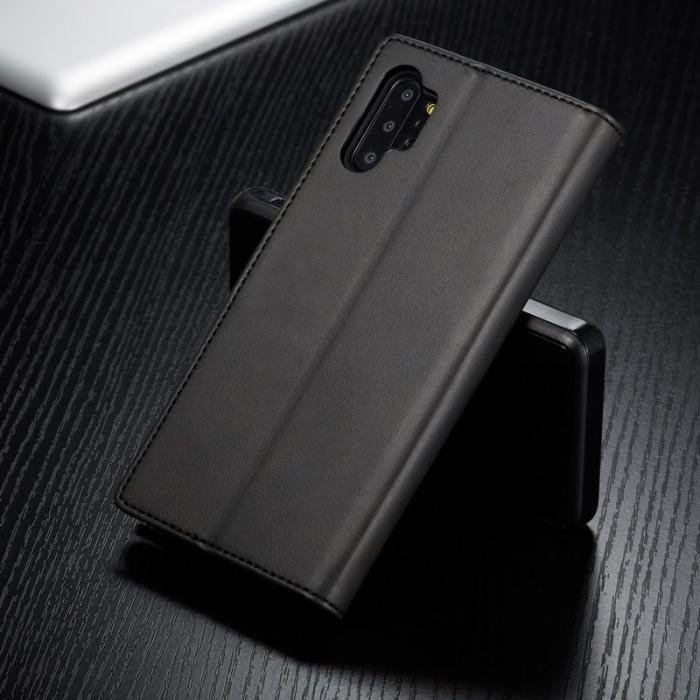 LC.imeeke - LC.IMEEKE Wallet Design för Samsung Galaxy A32 5G - Svart