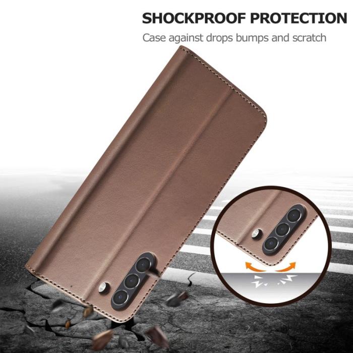 LC.imeeke - LC.IMEEKE Wallet Design Fodral i Äkta läder - Kaffe