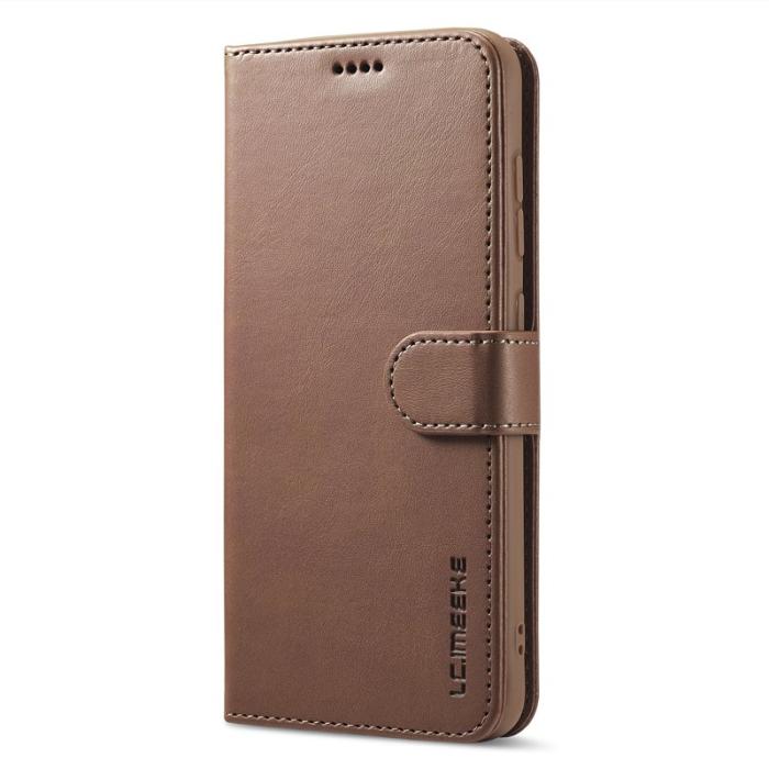 LC.imeeke - LC.IMEEKE Wallet Design Fodral i Äkta läder - Kaffe