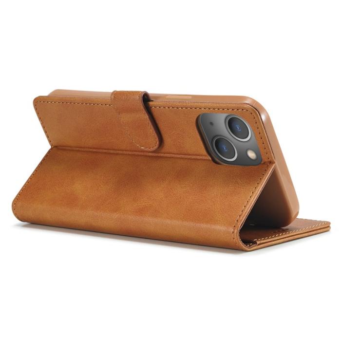 LC.imeeke - LC.IMEEKE Wallet Fodral för iPhone 15 Plus - PU Läder - Gul