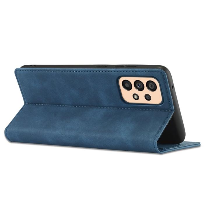 LC.imeeke - LC.IMEEKE Wallet Fodral Samsung Galaxy A33 5G - PU Läder - Blå