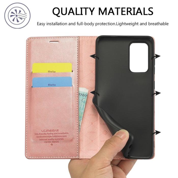 LC.imeeke - LC.IMEEKE Wallet Fodral Samsung Galaxy A33 5G - PU Läder - Rosa