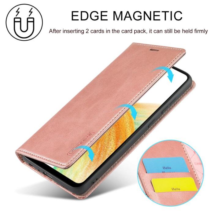 LC.imeeke - LC.IMEEKE Wallet Fodral Samsung Galaxy A33 5G - PU Läder - Rosa