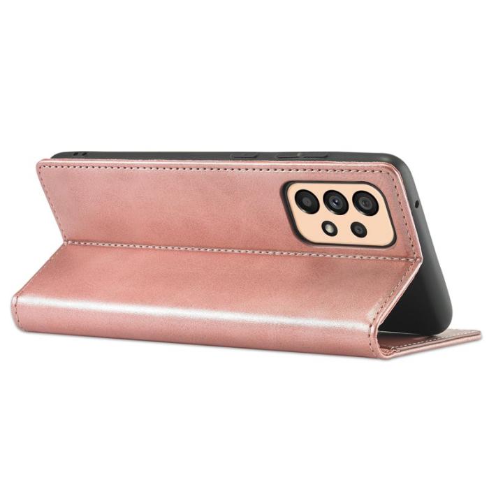 LC.imeeke - LC.IMEEKE Wallet Fodral Samsung Galaxy A33 5G - PU Läder - Rosa