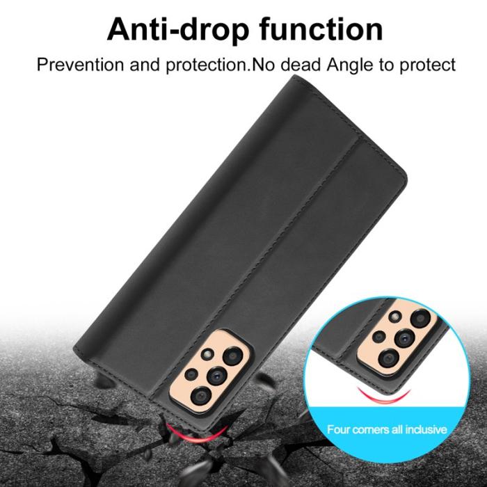 LC.imeeke - LC.IMEEKE Wallet Fodral Samsung Galaxy A33 5G - PU Läder - Svart