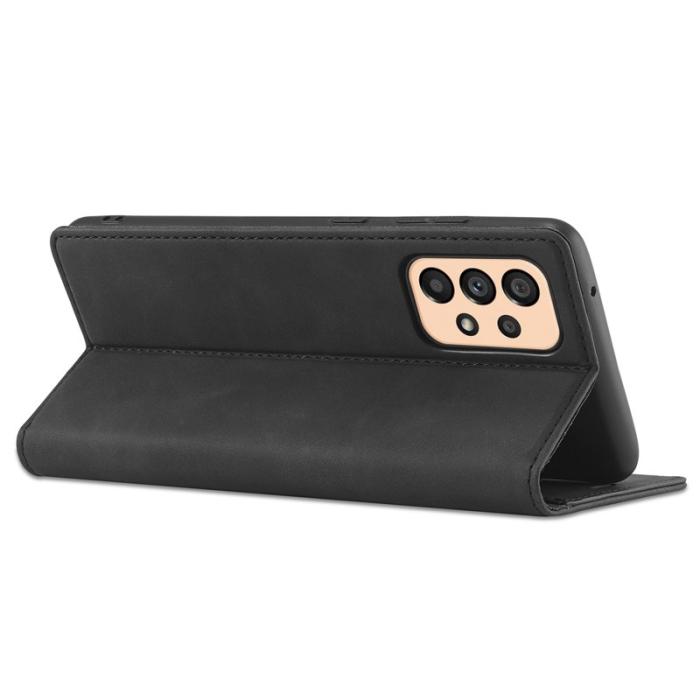 LC.imeeke - LC.IMEEKE Wallet Fodral Samsung Galaxy A33 5G - PU Läder - Svart