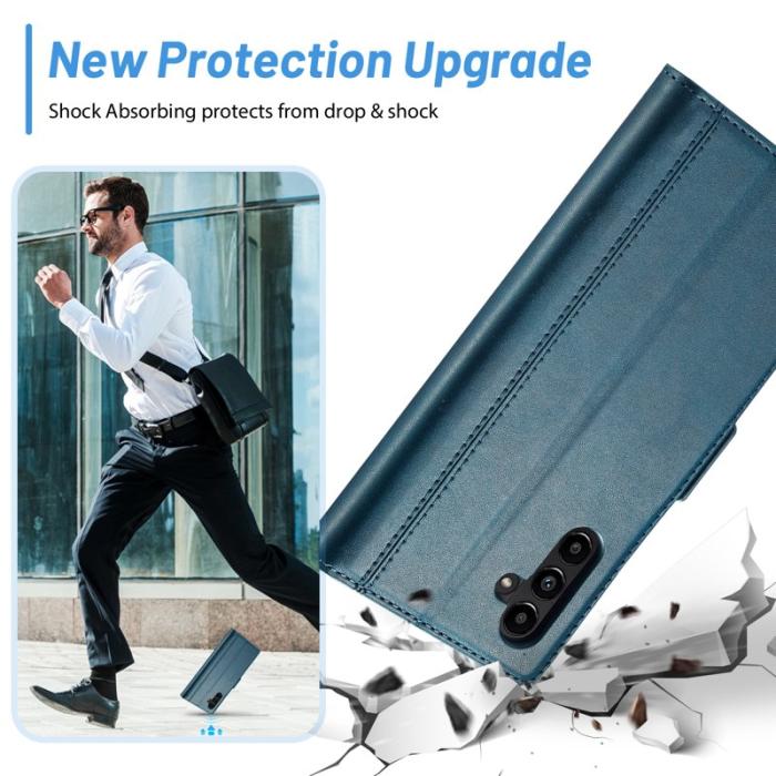 LC.imeeke - LC.IMEEKE Wallet Fodral Samsung Galaxy A34 5G PU Läder - Grön