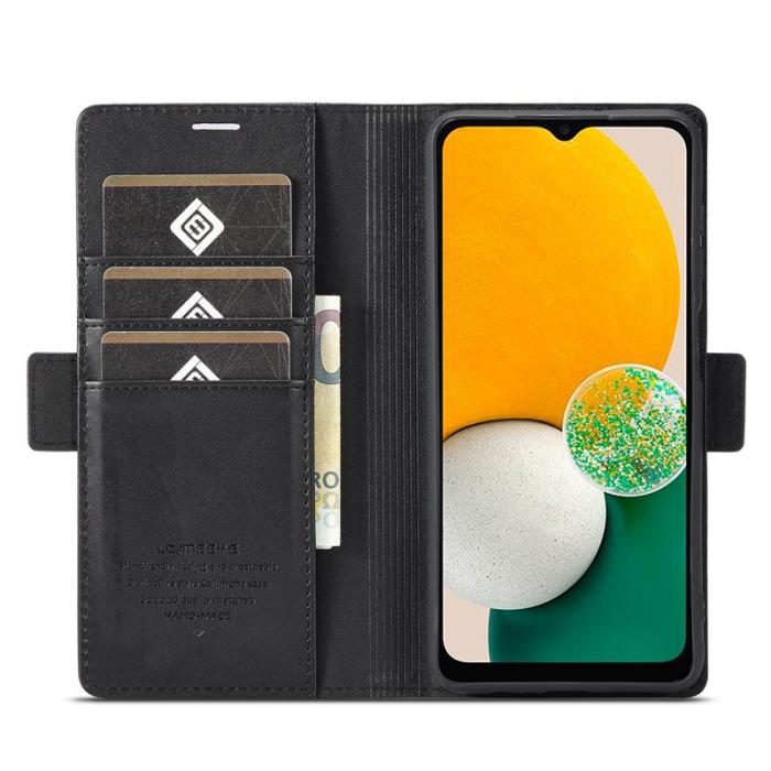 LC.imeeke - LC.IMEEKE Wallet Fodral Samsung Galaxy A34 5G - PU Läder - Svart